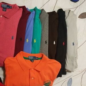 9x Authentic Ralph Lauren Polo and 3 Nike Golf
